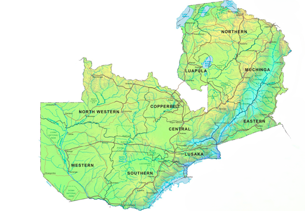 zambia map 2